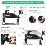 Matinal Ultralight Foldable Rollator Walker with Seat