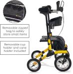 Comodità Tipo Stand Up All Terrain Upright Rollator Walker Seat Pneumatic Tires