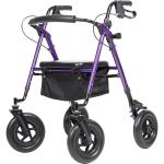 Elenker 10" All Terrain Walker with Seat & Backrest – 300lb Rollator for Elderly