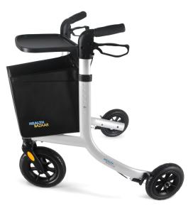 3 Wheel Rollator Walker For Seniors Lightweight Foldable All-Terrain Non-Slip 
