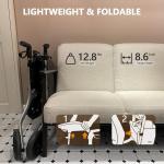 3 Wheel Rollator Walker For Seniors Lightweight Foldable All-Terrain Non-Slip 