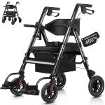 2-in-1 Carbon Ultralight Rollator & Transport Chair