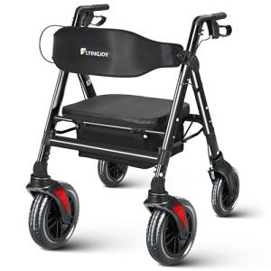 FlyingJoy Ultra-Light Rollator with Wide Seat
