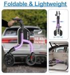 HOMLAND Ultralight 3-Wheel Rollator for Seniors