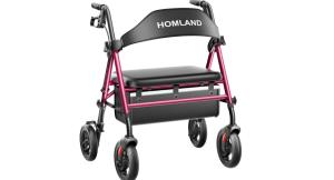 NEW R15 HOMLAND Bariatric Walkers for Seniors, 500lb Heavy Duty Rollator Walker