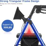 FlyingJoy Ultralight Rollator Walker with Seat