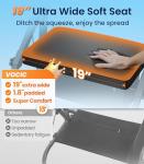 VOCIC Walkers for Seniors Z59, 2 in 1 Walker Wheelchair Combo, 400 LBS Weight Capacity, 10" All Terrain Rollator with Extra Wide Seat & Backrest, Heavy Duty Rollator with Cup Holder，FSA HSA Eligible