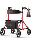 Rollator Walkers for Seniors with Seat, Aluminum Ultra-Compact Travel Rolling