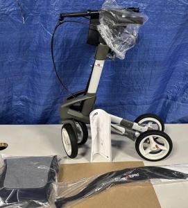 Topro Troja 5G M Silver Heavy Duty Rollator Walker W/ Back Support 814600 330lb