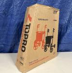 Topro Troja 5G M Silver Heavy Duty Rollator Walker W/ Back Support 814600 330lb