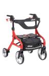 New Drive Medical Nitro Sprint Hemi Rollator Walker Heavy Duty w/Seat Petite Red