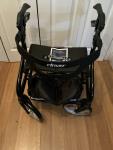 New Drive Medical Nitro Sprint Petite Rollator Walker Heavy Duty w/Seat Open Box