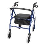 Heavy Duty Extra Wide Bariatric Rollator Rolling Walker with Padded Seat