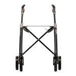 byACRE Carbon Ultralight Rollator Walker with Organizer Bag, Compact Track, 16" x 22" Seat (W x H), Black