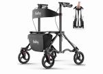 Rollator Walkers for Seniors with Seat, Aluminum Ultra-Compact Travel Rolling Wa