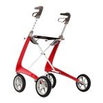 byACRE Ultralight Carbon Rollator Walker - Red