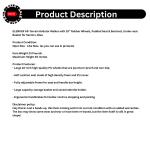 Elenker All-Terrain 10" Rollator Walker with Padded Seat Backrest Senior 300 lb