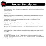 BlessReach Heavy Duty Rollator Walker Adjustable Height Seniors 450 lb Purple