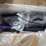 BlessReach Heavy Duty Rollator Walker Adjustable Height Seniors 450 lb Purple