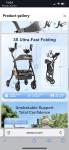 BlessReach Heavy Duty Upright Rollator Walker for Seniors with Seat, 450lb  