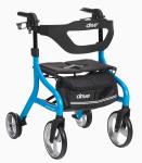 Drive Medical Nitro Sprint Rollator Walker Heavy Duty w/Seat Standard Size