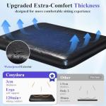 Cosydora Rollator Walkers for Seniors with Seat, 13.6 Lbs Ultra Lightweight Foldable Rolling Walker, 350Lbs Heavy Duty Aluminum, 8" All Terrain Wheels, Dual Adjustable Height, Navy Blue