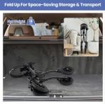 All Terrain Rollator Walker w/ Seat & Bag – Lightweight Foldable 350lb