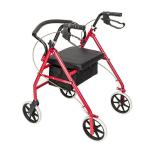 Heavy Duty Rolling Extra Wide For Elderly Rollator Walker Padded Seat walk
