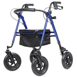 OEM ELENKER Rollator Walker 10" All-Terrain Strong Disc Brake for Injury Surgery