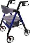 HEALTHLINE Heavy Duty Rollator Walker with Seat Bariatric 450lbs Foldable