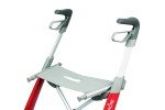 Red Carbon Ultralight Rollator Walker with Organizer