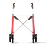 Red Carbon Ultralight Rollator Walker with Organizer