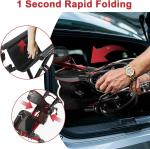 350LB All Terrain Senior Folding Rollator Walker 18" Seat Lightweight 8" Wheel