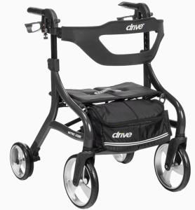 Drive Medical Nitro Sprint Rollator Walker Heavy Duty w/Seat Standard Size