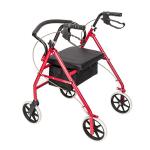 Heavy Duty Bariatric Rollator, Folding Rolling Walker, 8" Wheels, 286lb Weight