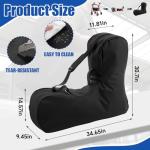 Sadnyy Carbon Ultralight Rollator Walker Travel Bag with Foam Padding, 900d Oxford Fabric Waterproof Rollator Walker Accessory with Shoulder Strap and Carry Handle for Transport Storage, Black