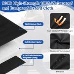 Sadnyy Carbon Ultralight Rollator Walker Travel Bag with Foam Padding, 900d Oxford Fabric Waterproof Rollator Walker Accessory with Shoulder Strap and Carry Handle for Transport Storage, Black