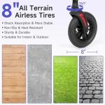 FlyingJoy Rollator Walker with Seat and Brakes, 300 lbs Adults Bariatric Walker for Seniors with Extra Wide Backrest, Lightweight Folding Adjustable Height, All Terrain Rolling Walker 8 Inch 4 Wheels