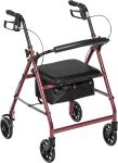 Probasics Heavy Duty Aluminum Rollator with 6-inch Wheels, 300 LB Weight Limit