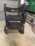 Henmnii All Terrain Rollator Walker for Seniors w/Seat 8" Wheels - Black