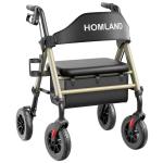 Walkers for Seniors with Seat, Foldable Rollator Walker, Heavy Duty, Handbrake