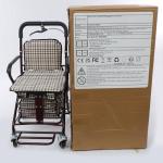 Rolling Walker with Brakes for Seniors, Foldable Shopping Cart with Seat & Storage Basket, 2-in-1 Walker and Trolley with Handbrake, Lightweight Carbon Steel Frame, 4-Wheel Rollator for Elderly, Red