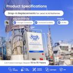 270Ah 12V Lithium Battery - Marine Power Solution