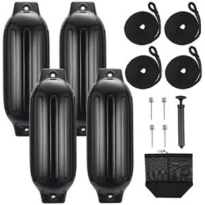 Inflatable Boat Fenders with Carry Bag - 4 Pack