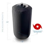 12x24 Inch Inflatable Boat Fender with Cover