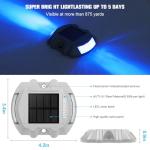 VOLISUN Solar Dock Lights (Blue) - 12 Pack