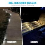 VOLISUN Solar Dock Lights (Blue) - 12 Pack