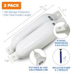 Set of 2 Inflatable Boat Fenders