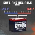 Dakota Lithium 12V Deep Cycle Battery - 100Ah