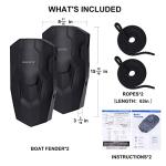 2-Pack Upgraded Boat Fenders for Docking